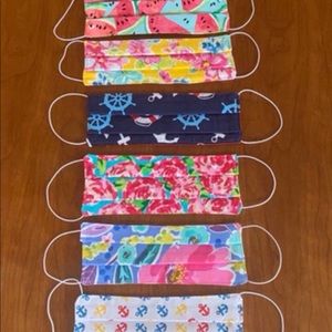 4 cotton face masks with pocket for filter